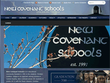 Tablet Screenshot of newcovenantschools.org